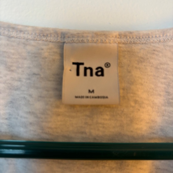 Ladies Tna Medium Aritzia grey Chill Malibu dress tank dress ruched vacation‎ - Picture 2 of 4